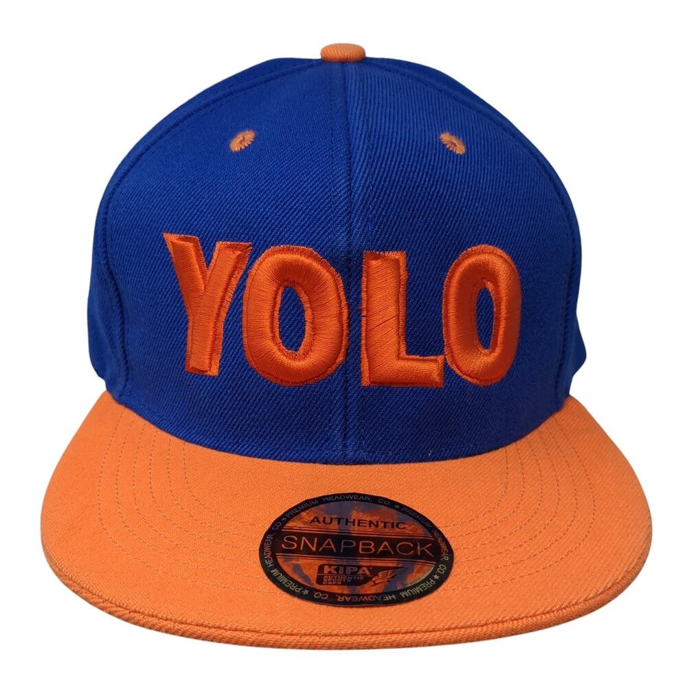 YOLO You Only Live Once Snapback Hat Multicolor OS Adjustable Premium Headwear